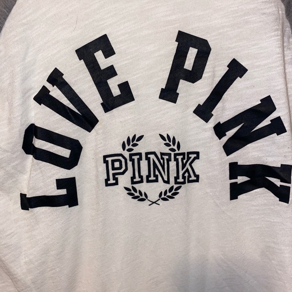 Victoria’s Secret PINK Long Sleeve Baseball Tee - Picture 3 of 4